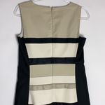 Lafayette 148  black striped sleeveless shift dress size 8 Photo 3