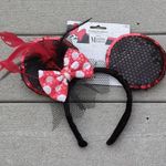Disney NWT Minnie Mouse Ears Sequin Headband with Feathers Photo 0