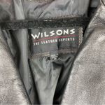 wilson's leather Vtg Y2K Wilson’s Leather Moto Cropped Jacket Sz Medium Biker Asymmetrical Photo 3