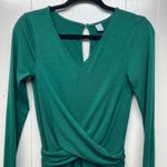 Old Navy  Green Long Sleeve Women's Jumpsuit Size XS Straight Leg Stretch Photo 2