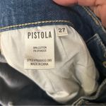 Pistola  Distressed High Rise Fringed Hem Straight Leg Jeans Size 27 Photo 1