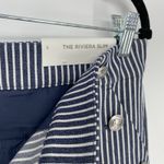 Loft The Riviera Slim Pin Striped Button Front Slacks Pants Women's Size 8 Photo 7