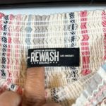 REWASH  Wide Leg Tan Stripe Palazzo Linen Blend Pants Size Med EUC #0428 Photo 3