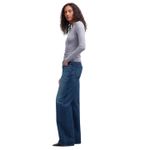 Madewell  Low Slung Baggy Jeans Womens Size 28 Blue Denim‎ High Rise Wide Leg Photo 2