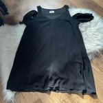 Show Me Your Mumu Birdie Ruffle Black Cold Shoulder Chiffon Dress Photo 0