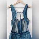 Free People  We the Free CRVY 2nd Denim Flare Overalls size 14 Photo 7