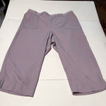 Alfred Dunner  Womens Size 18 Lilac Lavender Capri Pant Two Front Pockets Pull On Photo 0