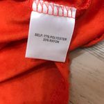 Rose + Olive  Orange twisted blouse sz Large Photo 4