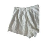 Keepsake  White Lace High Waist Shorts Size Large Photo 1