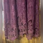 Altar'd State Altar’d State Elegant Lace Burgundy Dress Photo 1