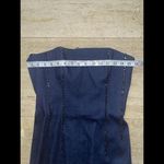 VIE by Victoria‎ Royal Strapless Beaded Denim Trim Dress Size 6 Blue Photo 3