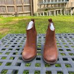 BP Lance Block Heel Bootie In Cognac Oiled Leather by size 8 Photo 1