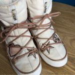 Moon Boot Peace & Love WP Snow Mini Boots Waterproof White Pink Women’s Size 6 Photo 5