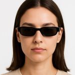 Sergio Tacchini Sunglasses ā Rectangular Black Frame Unisex Retro Style Photo 0