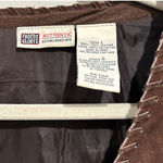 Faded Glory Vintage Brown Leather Western Boho Jacket Photo 1