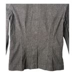 White House | Black Market Denim Blazer Jacket Black Gray Women Size Medium Photo 4