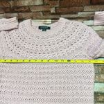 LAUREN RALPH LAUREN Knit crewneck Pink pullover Alpaca /acrylic PS top Photo 7