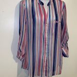 Kut From The Kloth Jasmine Printed Top Size Small In Watercolor Ivory Rosette π Photo 6