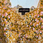 Almost Famous Yellow Floral Smocked Tank Top Photo 3