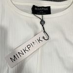 MINKPINK  NWT Zeta Crop Tee in white - med Photo 5