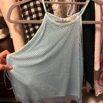 WAYF Blue Sequin Halter Top Photo 3