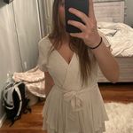 Altar'd State Cream-white graduation romper Photo 0