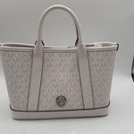 Michael Michael Kors Luisa Leather Chic Satchel Designer Bag MRSP 258.00 NWT White Photo 5