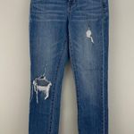 Madewell Lita Wash Distressed Raw Hem The High Rise Slim Boyjean Photo 5
