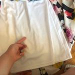 cupio Black White Stripe Pink Red Blue Multi Floral Sheer Lined Midi Skirt Small Photo 15