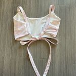 Tiger Mist Tie dye light pink and white crop top Photo 2