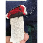 VTG American Collection Cricket Plaid Cape Cod Granny Tartan Knit Top Med/Lg Blue Photo 3