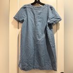 Madewell  Denim popover Swing‎ Dress  Wash Jean Chambray Blue Size Small Photo 2