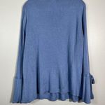 Roz & Ali Periwinkle Soft Knit Bell Sleeve Sweater Plus Size 2X Pastel Spring Photo 4