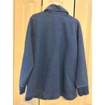 LL Bean Signature Womens Shawl Collar Cardigan Sweater Jacket Slim Fit Blue L Size L Photo 8