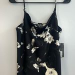 Worthington NWT  Black/White Satin Floral Cowl Neck Sleeveless Tank/Cami Size XS Photo 0