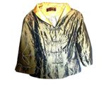 Chinese Embellished Top Womens Green Metal With Gold Bo Xi Hua Fu Size L Size L Photo 7