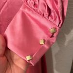 Mac Duggal NWT  Size 2 Pink 26712 ONE SHOULDER BISHOP SLEEVE SATIN Formal GOWN Photo 5