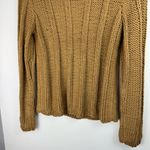 Caslon NWT Chunky Cable Knit Bobble Sweater Sz Small Tan Camel Wool Blend Photo 13