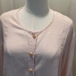 Flax by Jeanne Engelhart Shirt Light Pink in Women's Size Small Photo 1