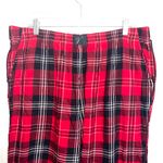 Victoria's Secret Victoria’s Secret Red Plaid High Rise Flannel Jogger Pajama Pants Photo 3