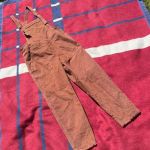Aerie Brown Corduroy adjustable distressed Overalls
 Work And Play
Womens S Small Photo 0
