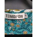 Temofon Summer Mini Dress Women's Medium Blue Floral Print Short Sleeve B82 Photo 2