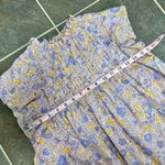 Love the Label Josepha Printed Smocked Short Sleeve Blouse Top Lavender XS Purple Photo 11