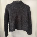 Poetry High Neck Alpaca Boucle Sweater Charcoal Grey Black Size US 6 Photo 1