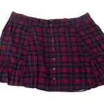 Torrid Women's Plaid Pleated Mini Skirt Red Size 5 Casual Photo 3