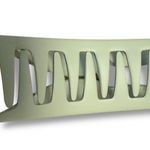 Free People Sparks Claw Heart Shaped Hair Clip in Sage Green NWT Photo 6