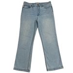 J.Crew Billie Demi Boot Crop Light Wash Stretch Jeans E7698 Size 31 Photo 1