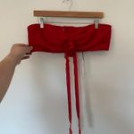 Bardot  Akasha Crop Top in Deep Red Photo 3