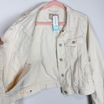 Free People NWT We the Free Rumours Denim Jacket Off White Size Medium Photo 7