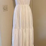 ZARA  Voluminous White Cotton Poplin Dress Long Smocking New Bloggers Favorite XS Photo 12